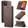 Caseme 013 iPhone 11 Hoesje Bookcase Portemonnee - Bruin