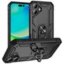 Mobigear Armor Ring iPhone 17 Hoesje Hardcase Backcover Shockproof met Ringhouder - Zwart