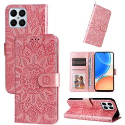 Mobigear Sunflower HONOR X8 Hoesje Bookcase Portemonnee - Magenta