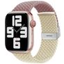 Mobigear Braided Dual Nylon Apple Watch Bandje Klemsluiting - 49/46/45/44 mm - Paars / Sterrenlicht