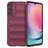 Mobigear Bumpy Samsung Galaxy A24 Hoesje Flexibel TPU Backcover - Bordeaux Rood