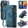 Caseme C30 iPhone 14 Pro Max Hoesje Bookcase Portemonnee - Blauw