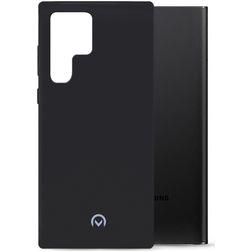 Mobilize Rubber Gelly Samsung Galaxy S22 Ultra Hoesje Flexibel TPU Backcover - Matt Black