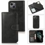 Mobigear Wallet iPhone 15 Plus Hoesje Uitneembare 2in1 Bookcase Portemonnee - Zwart