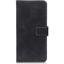 Mobigear Croco HTC Desire 20 Pro Hoesje Bookcase Portemonnee - Zwart