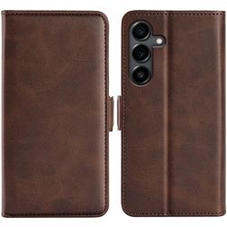 Mobigear Slim Magnet Samsung Galaxy S25 FE Hoesje Bookcase Portemonnee - Bruin