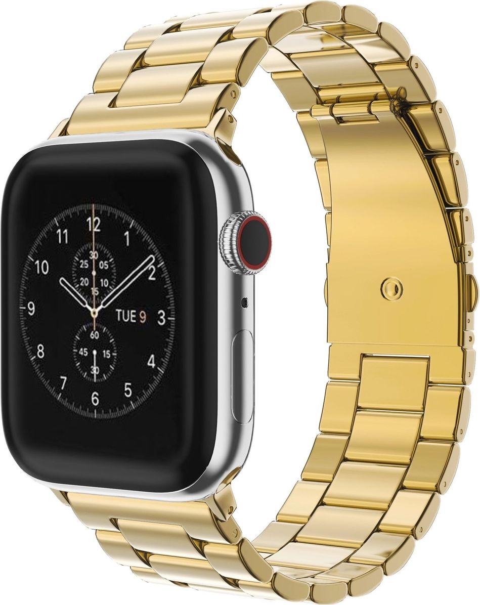 Goud Horlogebandje Apple Watch Diamond Crown 24K Gold Apple Watch