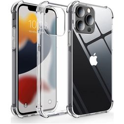 Mobigear Cushion Doorzichtig iPhone 13 Pro Hoesje Flexibel TPU Backcover Shockproof - Transparant