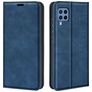Mobigear Retro Slim Samsung Galaxy M22 Hoesje Bookcase Portemonnee - Blauw