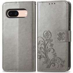 Mobigear Clover Google Pixel 8a Hoesje Bookcase Portemonnee - Grijs