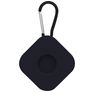 Mobigear Square Key Apple AirTag Hoesje Flexibel Siliconen Sleutelhanger - Zwart