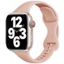 Mobigear Sport Slim Siliconen Apple Watch Bandje Druksluiting - 49/46/45/44 mm - Pastelroze