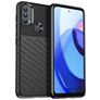 Mobigear Groove Motorola Moto E30 Hoesje Flexibel TPU Backcover - Zwart