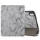 Mobigear Tri-Fold Marble iPad Air 11 Inch (2024) Hoes Bookcase + Stylus Houder - Grijs