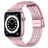 Mobigear Kopenhagen Stalen Apple Watch Bandje Klemsluiting - 49/46/45/44 mm - Roze
