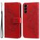Mobigear Flowers Samsung Galaxy S23 Hoesje Bookcase Portemonnee - Rood