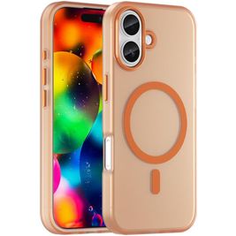 Mobigear Shockproof iPhone 17 MagSafe Hoesje Hardcase Backcover - Oranje