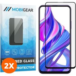 Mobigear Premium HONOR 9X Glazen Screenprotector - Case Friendly - Zwart (2-Pack)