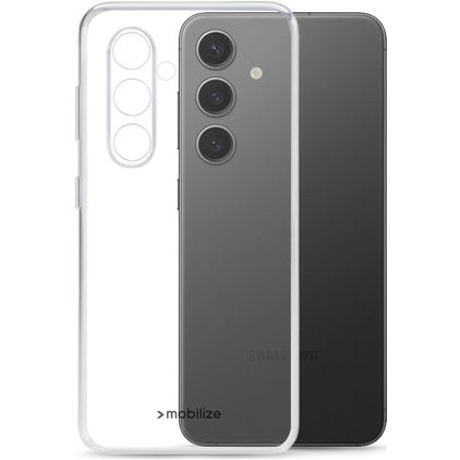 Mobilize Gelly Doorzichtig Samsung Galaxy S24 FE Hoesje Flexibel TPU Backcover - Transparant