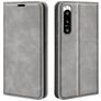 Mobigear Retro Slim Sony Xperia 5 IV Hoesje Bookcase Portemonnee - Grijs