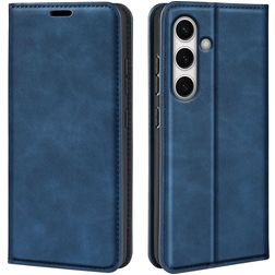 Mobigear Retro Slim Samsung Galaxy S24 FE Hoesje Bookcase Portemonnee - Donkerblauw