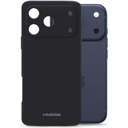 Mobilize Rubber Gelly iPhone 18 Pro Hoesje Flexibel TPU Backcover - Zwart