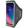 Mobiparts Comfort Fit Telefoonhouder Hardlopen Samsung Galaxy A6 Plus (2018) Sport Hoesje Neopreen Sportarmband - Zwart