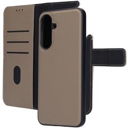 Mobiparts Samsung Galaxy A36 Hoesje Echt Leer Uitneembare 2in1 Bookcase Portemonnee - Taupe