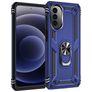 Mobigear Armor Ring Motorola Moto G52 Hoesje Hardcase Backcover Shockproof met Ringhouder - Blauw