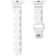 Mobigear Sport Armor Siliconen Apple Watch Bandje Druksluiting - 42/41/40/38 mm - Wit