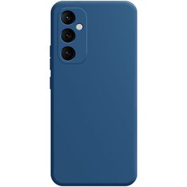 Mobigear Colors Samsung Galaxy A35 Siliconen Hoesje Backcover - Blauw