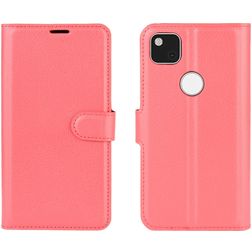 Mobigear Classic Google Pixel 4a Hoesje Bookcase Portemonnee - Rood