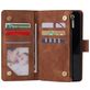 Mobigear Zipper Huawei P40 Hoesje Bookcase Portemonnee - Bruin