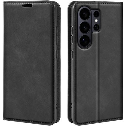Mobigear Retro Slim Samsung Galaxy S26 Ultra Hoesje Bookcase Portemonnee - Zwart