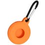 Mobigear Circle Key Apple AirTag Hoesje Flexibel TPU Sleutelhanger - Oranje