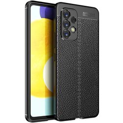 Mobigear Luxury Samsung Galaxy A53 Hoesje Flexibel TPU Backcover - Zwart