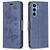 Mobigear Butterfly Samsung Galaxy A54 Hoesje Bookcase Portemonnee - Blauw
