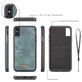 Caseme 008 iPhone XS Hoesje Uitneembare 2in1 Bookcase Portemonnee - Blauw