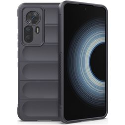 Mobigear Bumpy Xiaomi 12T Hoesje Flexibel TPU Backcover - Antraciet