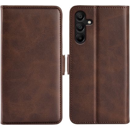 Mobigear Slim Magnet Samsung Galaxy M15 Hoesje Bookcase Portemonnee - Bruin