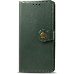Mobigear Snap Button iPhone 11 Pro Hoesje Bookcase Portemonnee - Groen