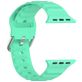 Mobigear Bumpy Siliconen Apple Watch Bandje Gespsluiting - 49/46/45/44 mm - Spearmint