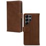 Mobilize Wallet Samsung Galaxy S25 Ultra Hoesje Echt Leer Bookcase Portemonnee - Bruin