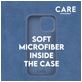 CARE by PanzerGlass Fashionable iPhone 16 Pro Siliconen MagSafe Hoesje Backcover - Blauw