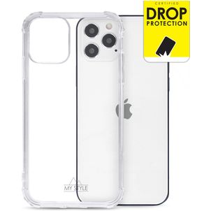 My Style Protective Flex Doorzichtig iPhone 12 Hoesje Flexibel TPU Backcover Shockproof - Transparant