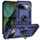 Mobigear Armor Ring Google Pixel 9 Hoesje Hardcase Backcover Shockproof met Ringhouder - Blauw