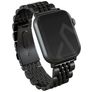 Burga Chic Royal Stalen Apple Watch Bandje Vouwsluiting - 42/41/40/38 mm - Zwart