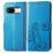 Mobigear Clover Google Pixel 8a Hoesje Bookcase Portemonnee - Blauw