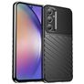 Mobigear Groove Samsung Galaxy A55 Hoesje Flexibel TPU Backcover - Zwart