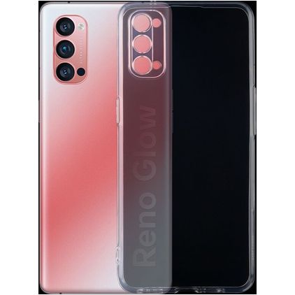 Mobigear Ultra Thin Doorzichtig OPPO Reno 4 Pro 5G Hoesje Flexibel TPU Extra Dun Backcover - Transparant